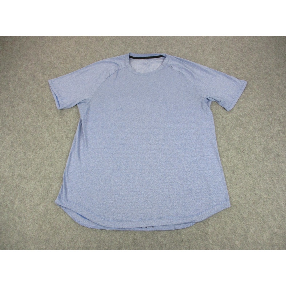 Lululemon Shirt Mens 2XL XXL Blue Basic Jersey Short Sleeve Athletic Running Tee